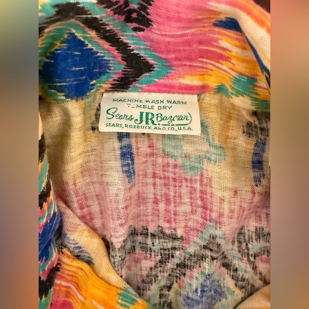 Sears Multicolor Button‎ Down Shirt